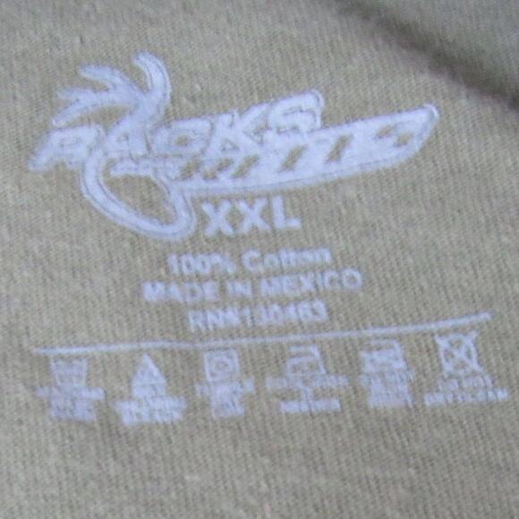 Fishing T-Shirt Size 2XL Green Racks and Reel Sports Hunting Fishing Gear Logo - Picture 5 of 5